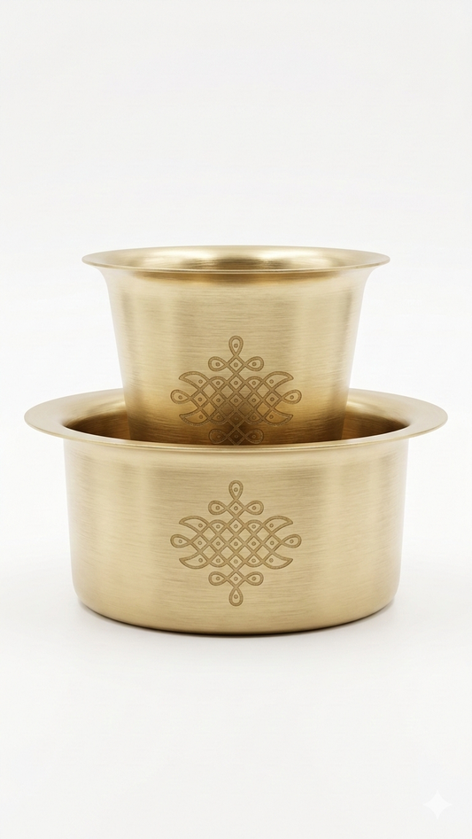 premium brass dabara set with engraved detailing for authentic coffee serving and traditional dining experience