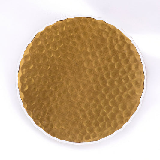 brass coaster set for table protection and premium decor