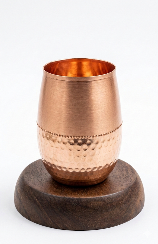 copper water glass set for natural hydration and elegant dining