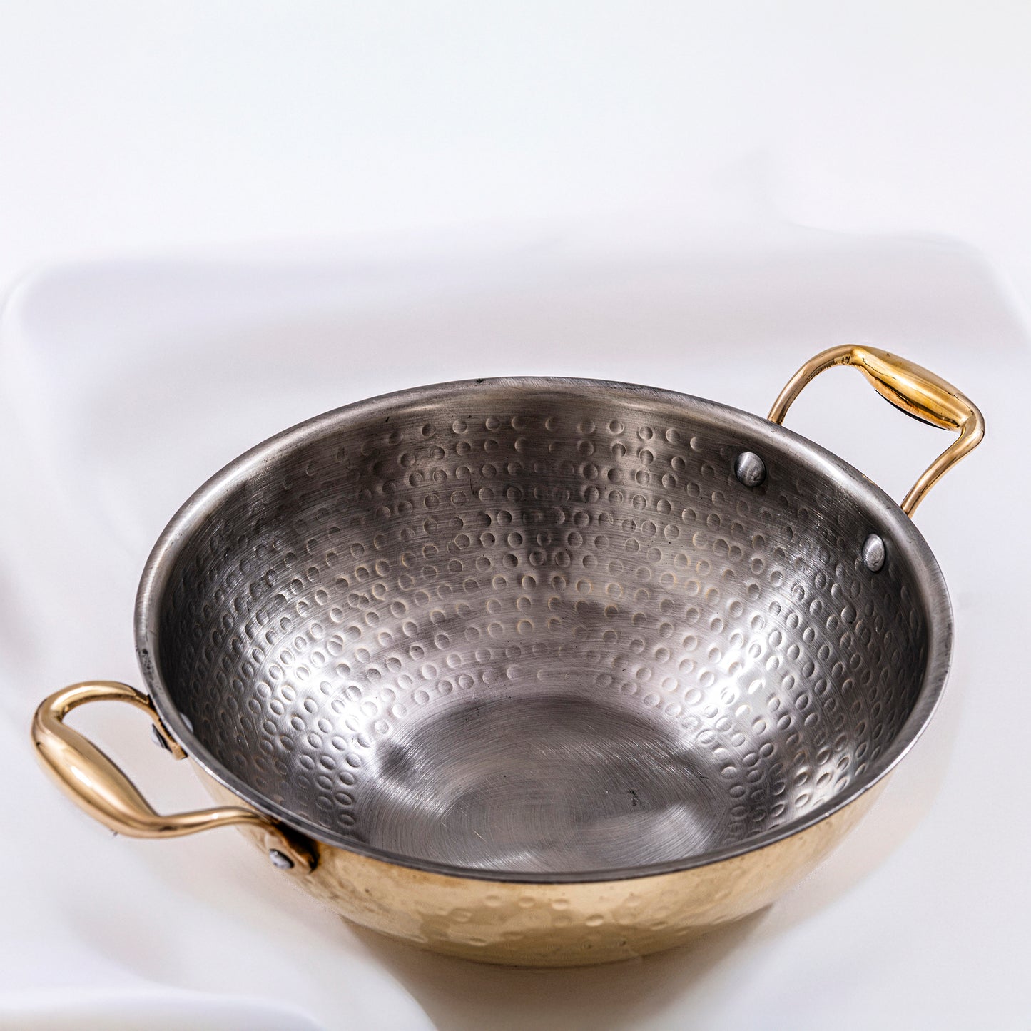 handcrafted brass kadhai for traditional cooking and enhanced flavor