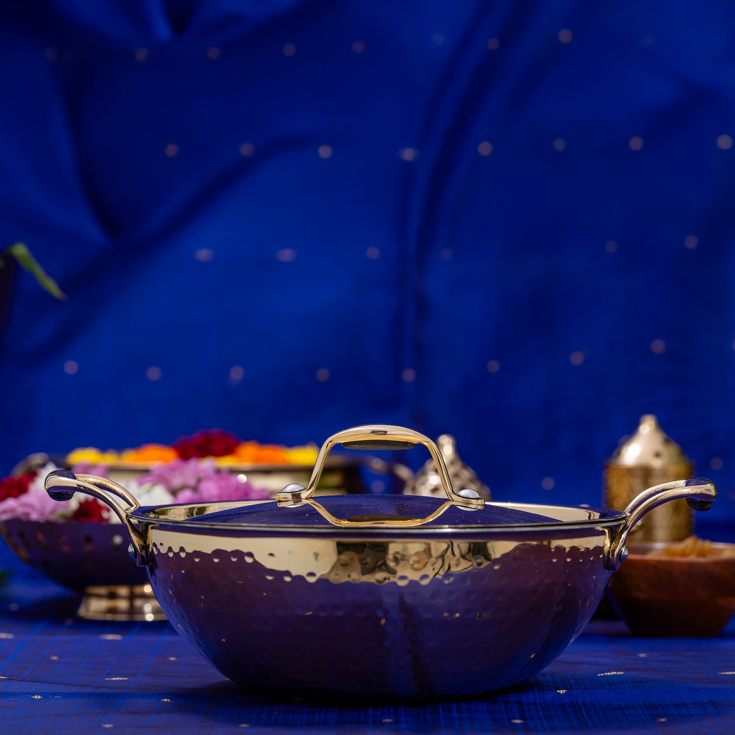 handcrafted brass kadhai for traditional cooking and enhanced flavor