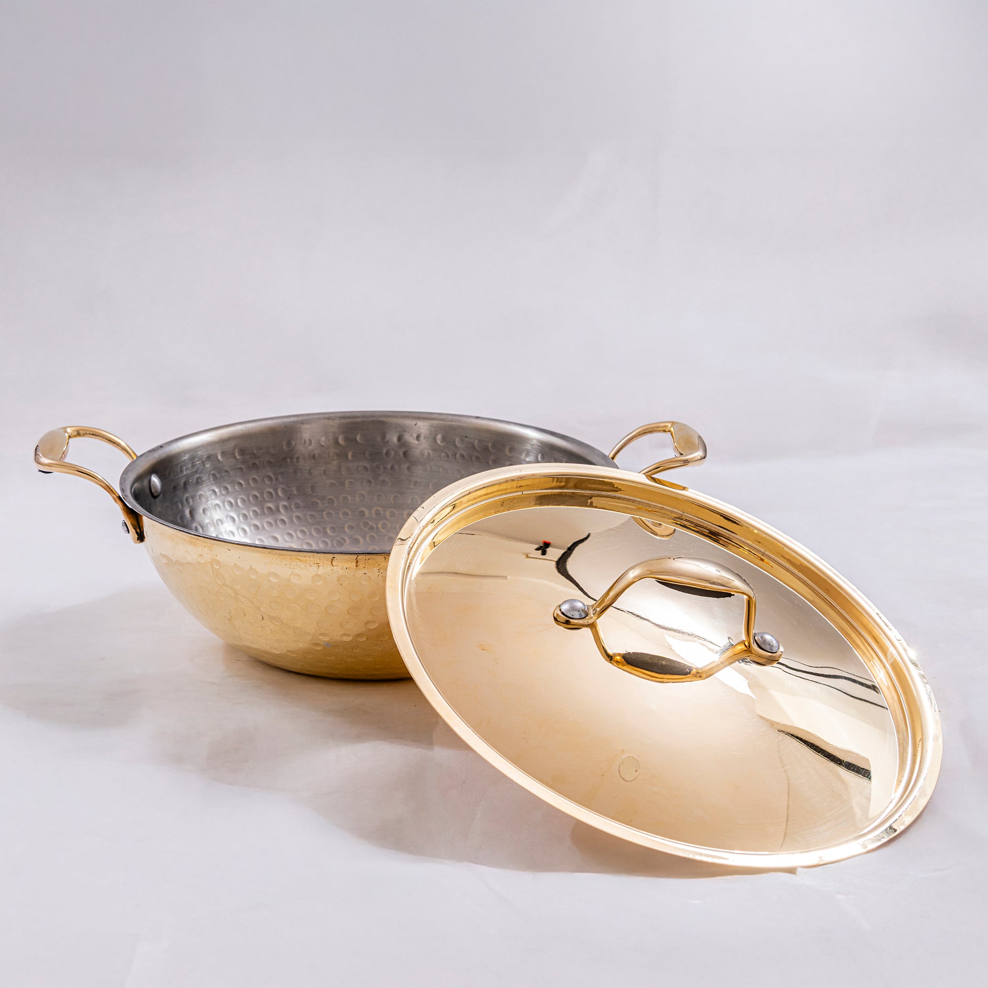handcrafted brass kadhai for traditional cooking and enhanced flavor