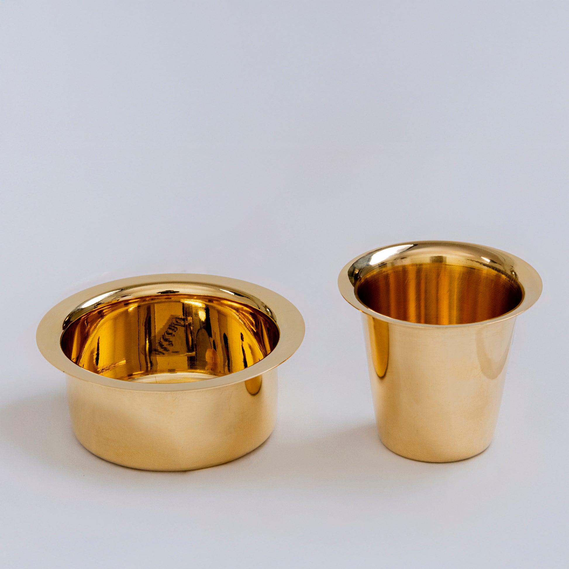 matt finish brass dabara set for coffee serving and traditional use
