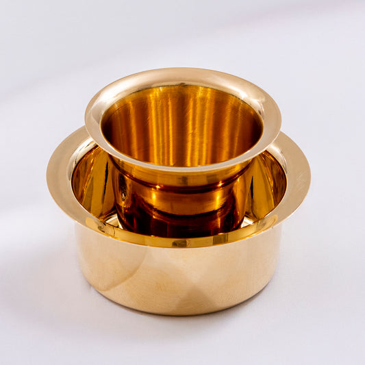 matt finish brass dabara set for coffee serving and traditional use