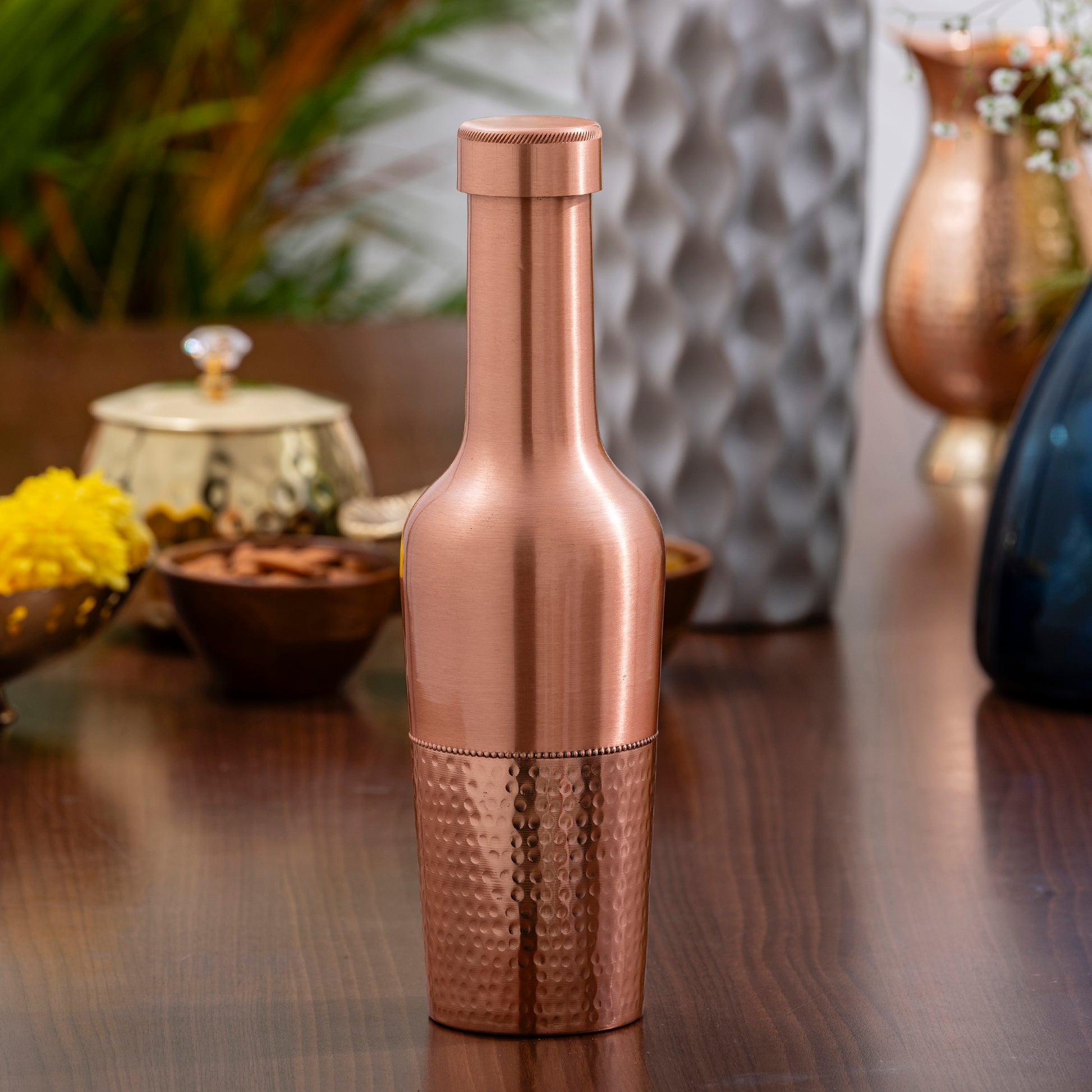 handcrafted copper water bottle for daily hydration and health benefits