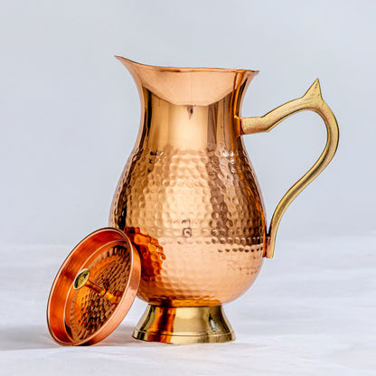 copper water jug for storing water and promoting healthy living