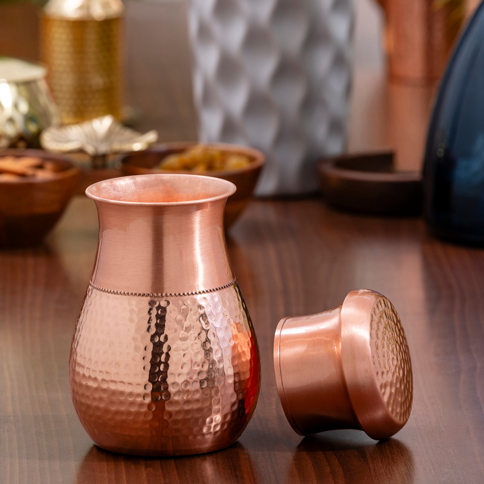 pure copper tumbler for drinking water and daily wellness